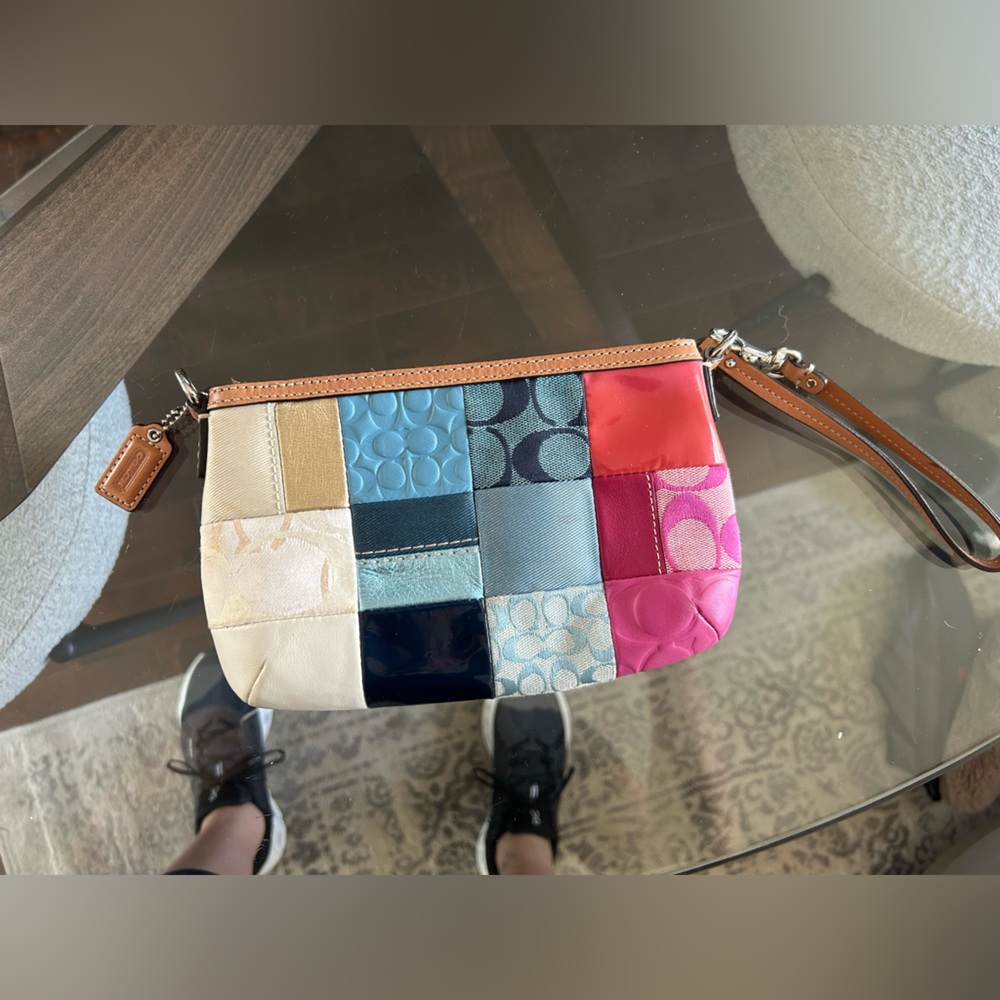 Coach Multicolor Patchwork Wristlet - Picture 2 of 4